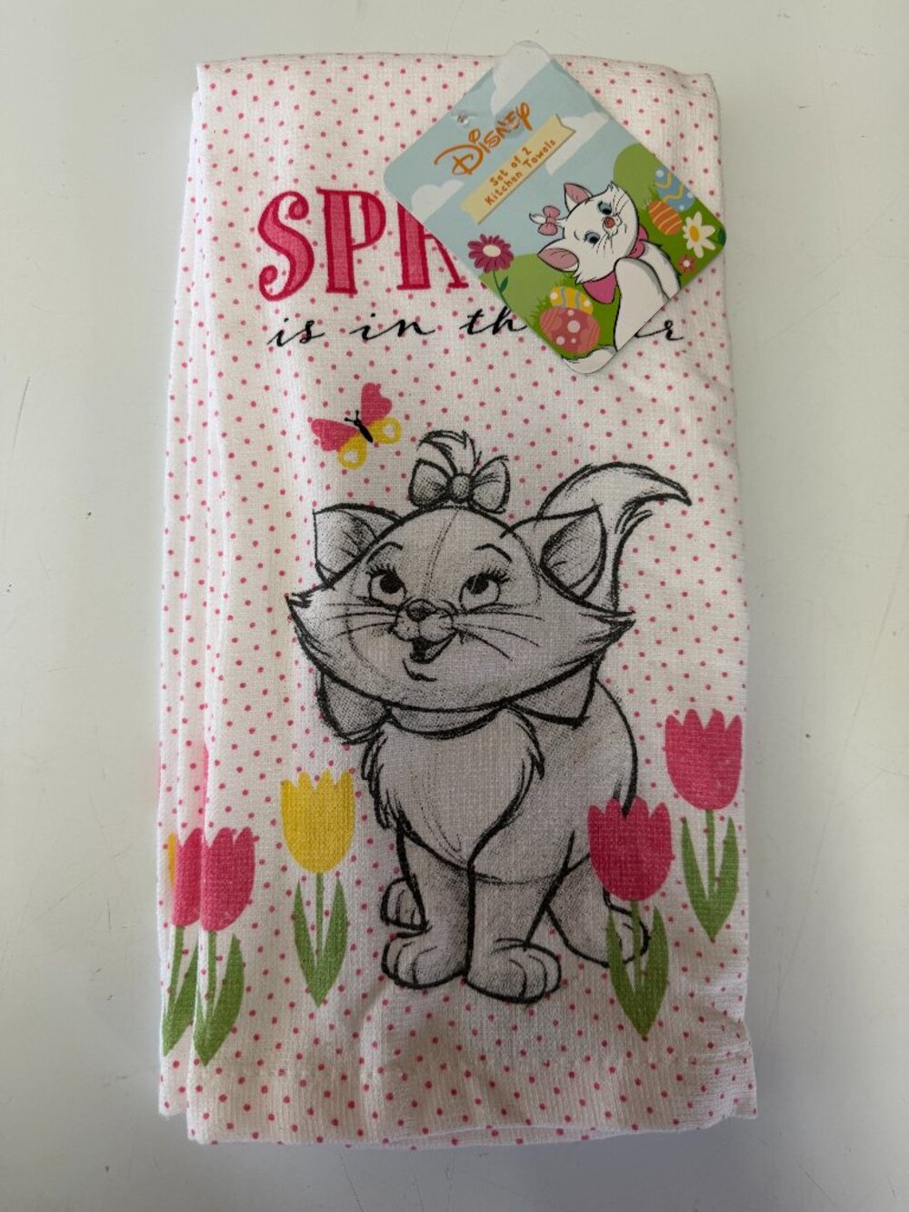 Disney THE ARISTOCATS SPRING IS IN THE AIR” KITCHEN TOWELS (set/2)